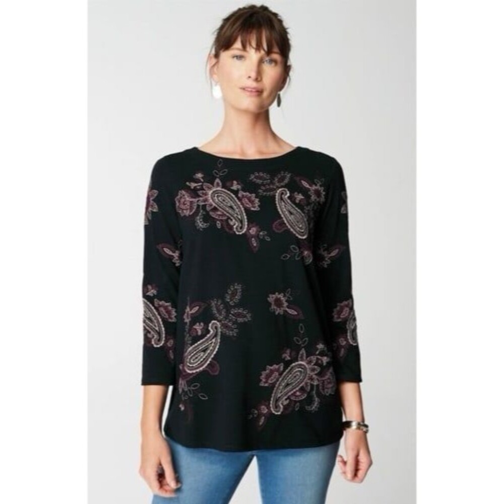 J Jill paisley top